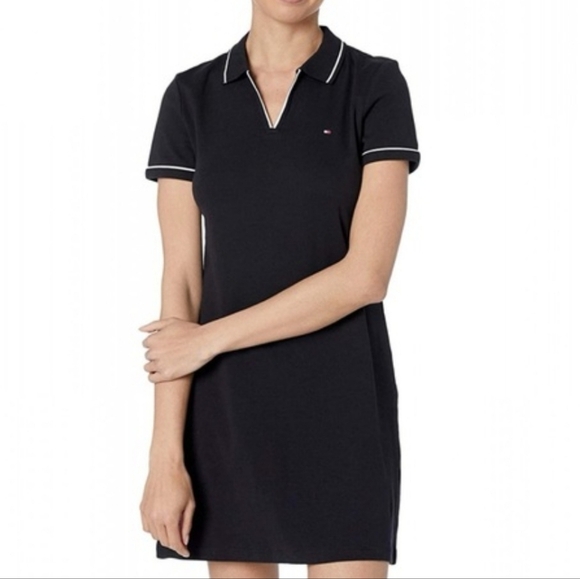 Tommy Hilfiger Dresses & Skirts - TOMMY HILFIGER BLACK SHIRT DRESS SIZE X SMALL